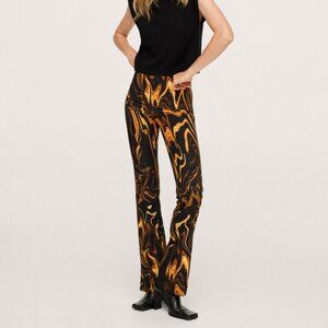 Mango Marble-print pants Size XL